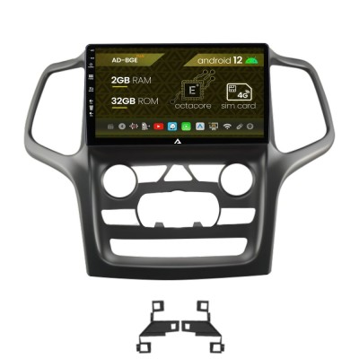 Navigatie Jeep Grand Cherokee (2014-2022), Android 12, E-Octacore 2GB RAM + 32GB ROM, 9 Inch - AD-BGE9002+AD-BGRKIT272 foto