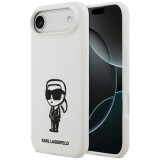 Husa pentru Apple iPhone 17 Air, Karl Lagerfeld, Sketch and Logo Karl, Alba