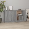 VidaXL Servante, 2 piese, sonoma gri, 60x30x70 cm, lemn prelucrat 3115778