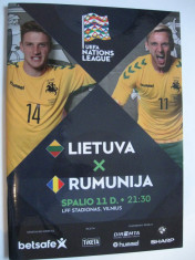Program meci fotbal Lituania-Romania (13 octombrie 2018) foto
