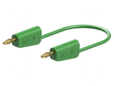 Cablu de măsurare verde 1m 60VDC 30VAC 19A foto