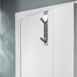 Agatator din otel pentru cabina de dus, gri-argintiu, 17.6x4x3 cm, Sepio