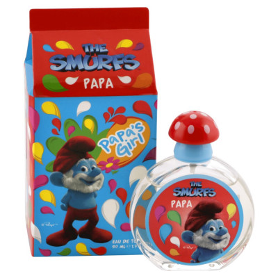 Apa de toaleta Papa Smurfs, 50 ml, pentru baieti, Rosu foto