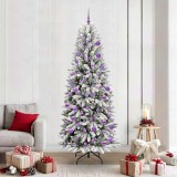 VidaXL Brad de Crăciun artificial cu 300 LED Alb 78 x 78 x 210 cm 3396063