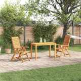 vidaXL Set de masă pentru grădină 3 pcs Maro Lemn Solid de Acacia 3375623