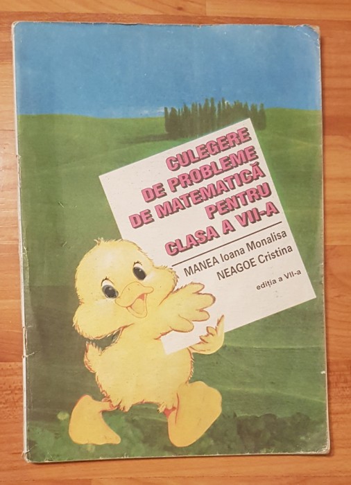 Culegere de probleme de matematica clasa VII de Manea Ioana Monalisa
