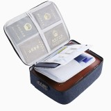 Cumpara ieftin Geanta pentru Depozitare, Documente, Facturi, Carduri, cu Cod de Securitate, 2 Compartimente, Impermeabila, 37 x 10.5 x 27 cm