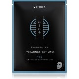 KORIKA Korean Heritage Silk &amp; 8 Types of Hyaluronic Acid Hydrating Sheet Mask mască textilă hidratantă 25 g