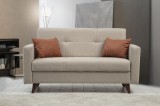 Cumpara ieftin Canapea extensibilă cu 2 locuri Polya cu Lada de Depozitare 151 x 86 x 75 cm