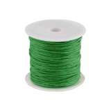 Snur din bumbac cerat Crisalida, diametru 1 mm, lungime 20 m, Verde