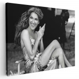 Tablou Celine Dion cantareata 2263 Tablou canvas pe panza CU RAMA 40x60 cm