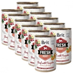 Can Brit Fresh Beef with Pumpkin 12 x 400 g foto