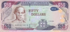 Bancnota Jamaica 50 Dolari 2020 - P94 UNC ( vezi descriere )