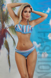 SW1528RR-48 Costum de baie alcatuit din bustiera cu volanas si chilot clasic, L/XL, M, S