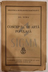AL DIMA, Conceptul de arta populara, 1939