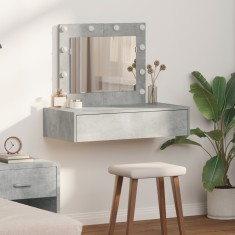 vidaXL Masă de Machiaj cu sertar Gri 83 x 40 x 70 cm Lemn compozit 865229 foto