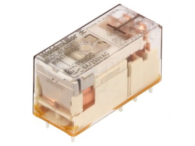Releu Electromagnetic DPDT 60VDC 8A 250VAC foto