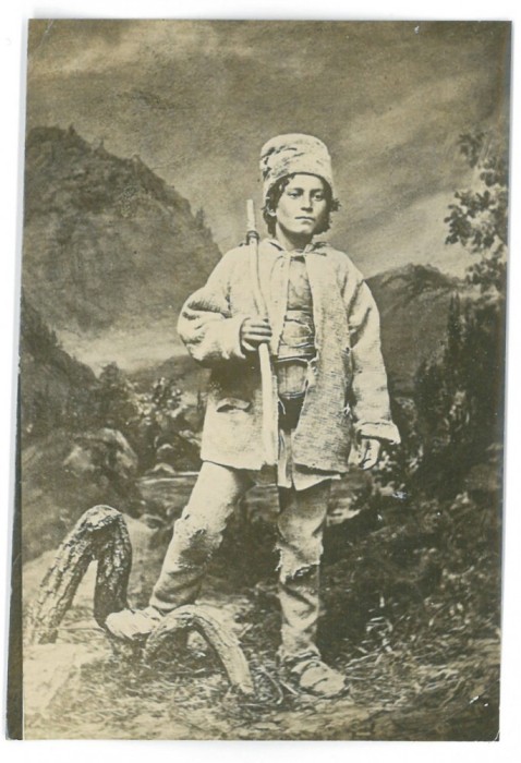 4125 - SHEPHERD, Romania ( 11/7.5 cm ) - old Mini Photocard - unused