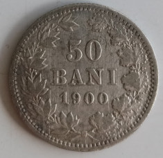 Romania - 50 Bani 1900 - Argint foto