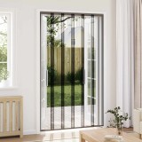 vidaXL Plasă de insecte cu cortină Negru poliester 42037250