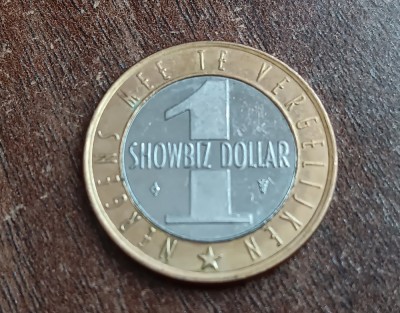 M3C1 107 - Jeton de colectie - 1 SHOWBIZ DOLLAR - bimetal foto