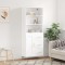 vidaXL Dulap inalt, alb, 69,5x34x180 cm, lemn compozit