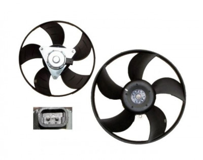 GMV ventilator radiator Fiat Albea (178), 2001-2012, motor 1.2, benzina, fara AC, 180 W; 320 mm; 2 pini, foto