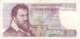 BELGIA 100 francs 1971 VF+!!!