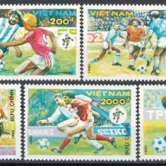 Vietnam 1990 Mi 2152/58 MNH - Cupa Mondială de fotbal, Italia (II)