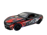 Macheta BMW M4 Racing rosu 1:24 metal pull back lumini si sunete