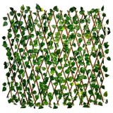 Paravan din Lemn cu Frunze 60x180cm