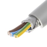 Cablu electric CYABY-F, 3 x 6 mm&sup2;, gri, la metru