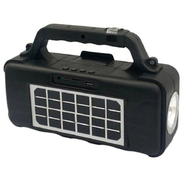 Boxa portabila cu panou solar CCLamp CL-820, cu Bluetooth, USB, si radio FM