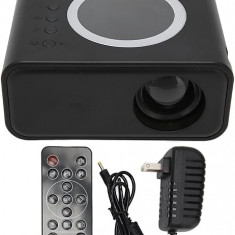 Mini Videoproiector cu telecomanda, Portabil, Full HD, WiFi, media player, boxa incorporata, USB, card de memorie, pentru laptop, TV, telefon, tableta