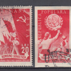 1949 LP 257 LP 257 a PRIETENIA ROMANO-SOVIETICA DANTELAT+NEDANTELAT STAMPILAT