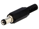 Mufă alimentare DC mamă 5,5x1,7mm pe cablu 10mm