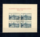 Cehoslovacia 1950 - Expo filatelic, colita stampilata