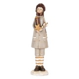 Cumpara ieftin Figurina Baietel Craciun polirasina multicolora 8x8x30 cm