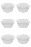 Set boluri, 6 piese, 3.42 l, Plastic, Transparent