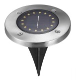 Lampa solara de gradina cu 16 LED-uri, IP67, suport scurt