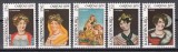 Luxembourg 1979; 1980 - Picturi pe sticlă, 2 Serii, 4 Poze, MNH, Nestampilat