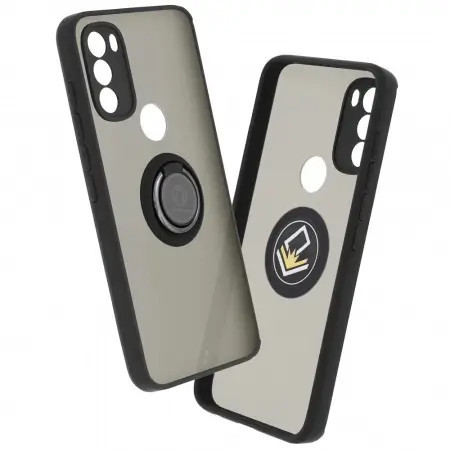 Husa Antisoc Motorola Moto G71 5G cu Inel Negru Glinth