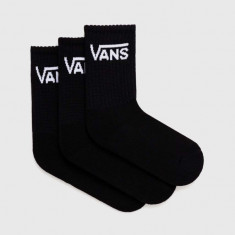 Vans sosete 3-pack femei, culoarea negru