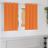 vidaXL Perdele 2 pcs Portocaliu intens 140 x 140 cm Poliester