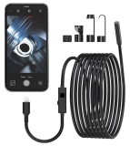 Cumpara ieftin Camera endoscopica cu iluminare BUICXJKZ, 6 LED-uri, IP67, 1920x1440, cablu 5m, pentru iOS - RESIGILAT