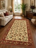 Cumpara ieftin Covor Lotos 15075-150, Marime 160 x 230 cm, Bej-Caramiziu, Inaltime Fir 8 mm, Antialergic, Polipropilena, Living, Dormitor, Sufragerie, Birou