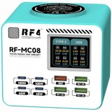 Incarcator Statie RF4 RF-MC08, 150W, 5A, 4 x USB-A - 4 x USB-C, Turcoaz