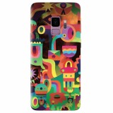 Husa silicon pentru Samsung S9, Abstract Colorful Shapes