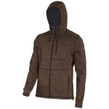 Jacheta cu imprimeu si gluga / maro - 2xl