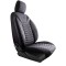Set Huse Scaune Auto pentru Volvo S60 - Panda Paris, negru gri, 11 piese